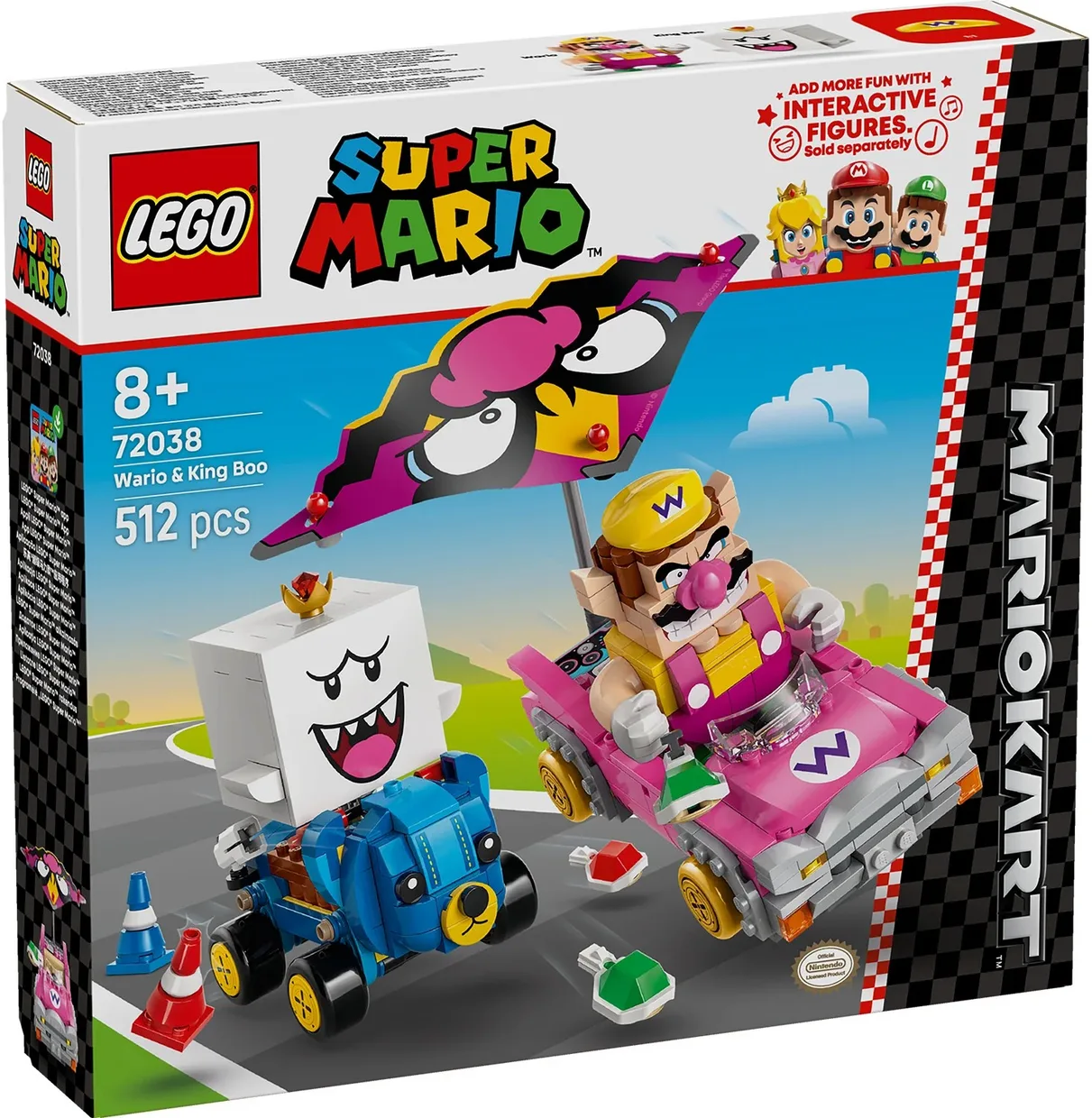 Конструктор LEGO Super Mario Mario Kart – Варио и Король Бу (72038) — фото 10