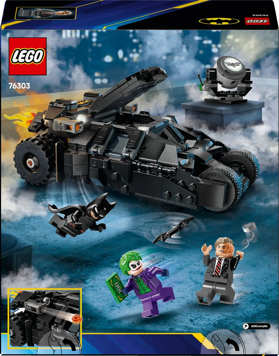 Конструктор LEGO DC Бэтмен: Тумблер против Двуликого и Джокера (76303) — фото 9