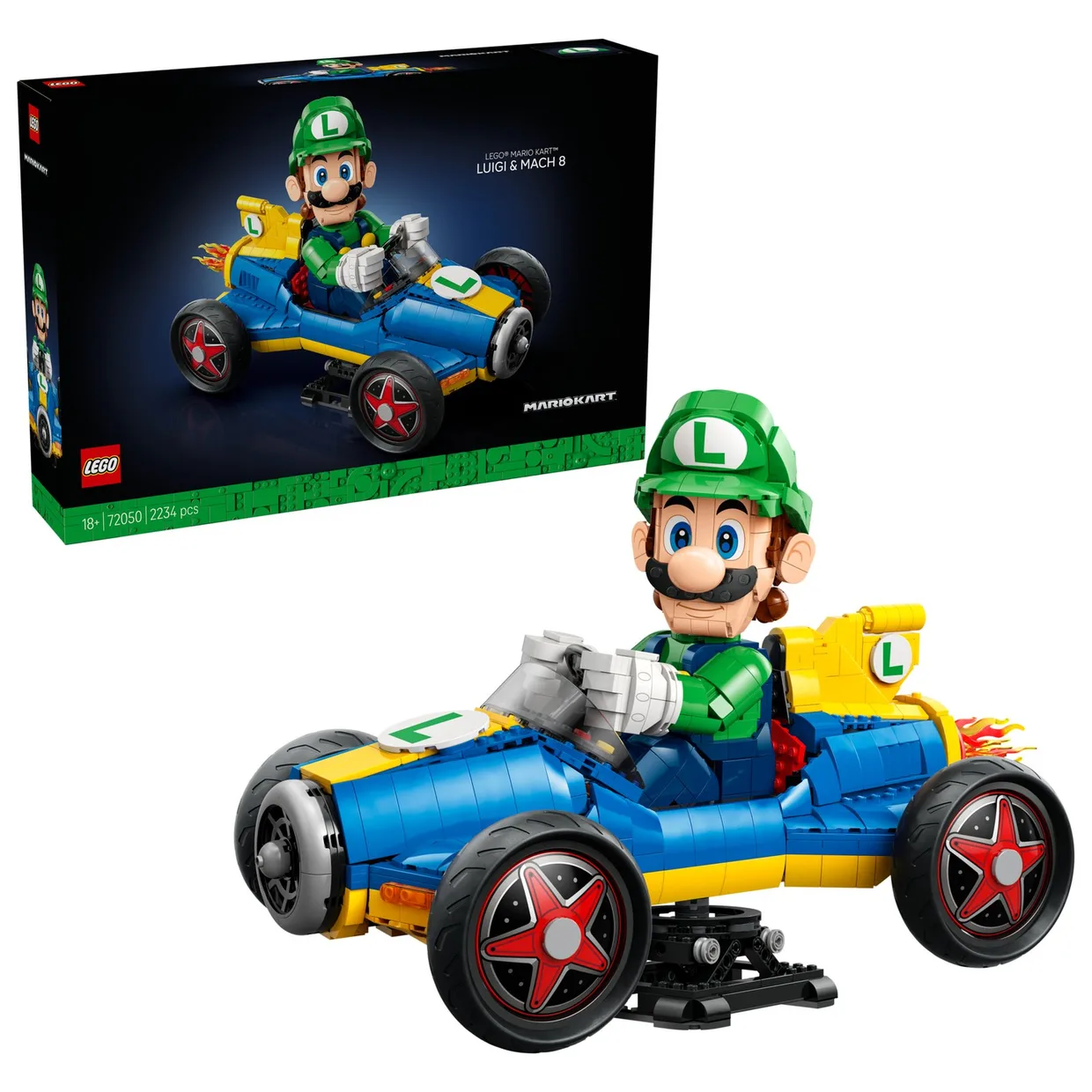 Конструктор LEGO Super Mario Mario Kart – Луиджи и Mach 8 (72050) — фото 7