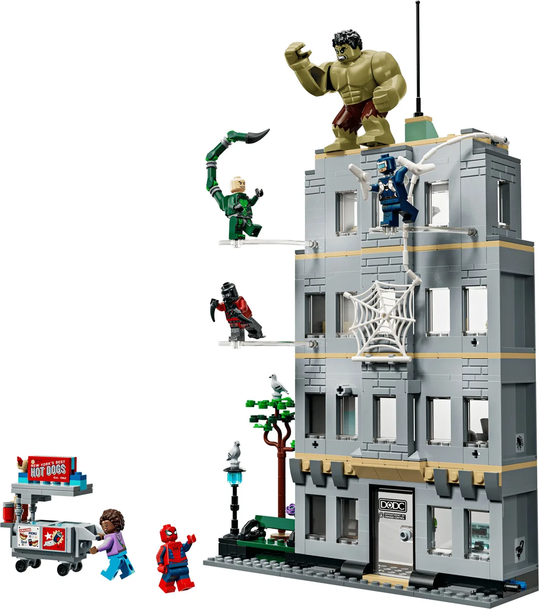Конструктор LEGO Marvel Эпичная схватка Человека-паука с Халком (76350)