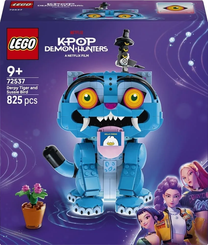 Конструктор LEGO KPop Demon Hunters Тигр Дерпи и птичка Сасси (72537) — фото 8