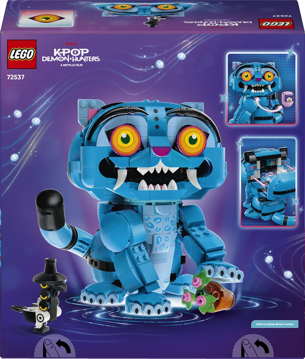 Конструктор LEGO KPop Demon Hunters Тигр Дерпи и птичка Сасси (72537) — фото 9