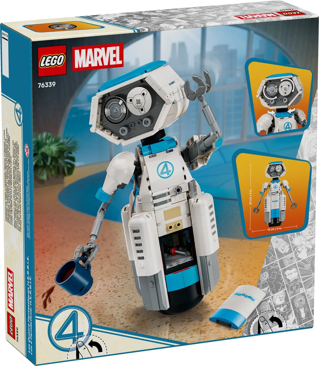 Конструктор LEGO Marvel Фантастическая четверка: H.E.R.B.I.E. (76339) — фото 10