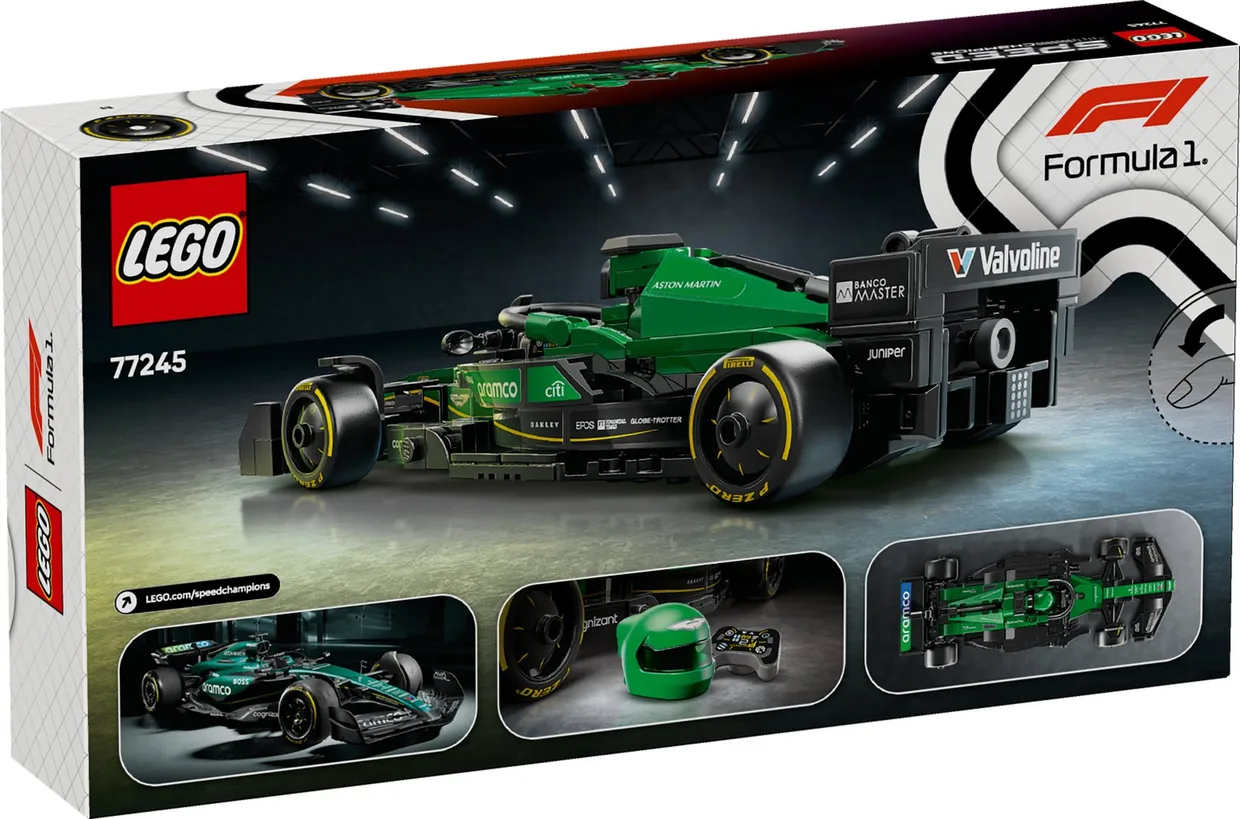 Конструктор LEGO Speed Champions Гоночный автомобиль Aston Martin Aramco F1 AMR24 (77245) — фото 9