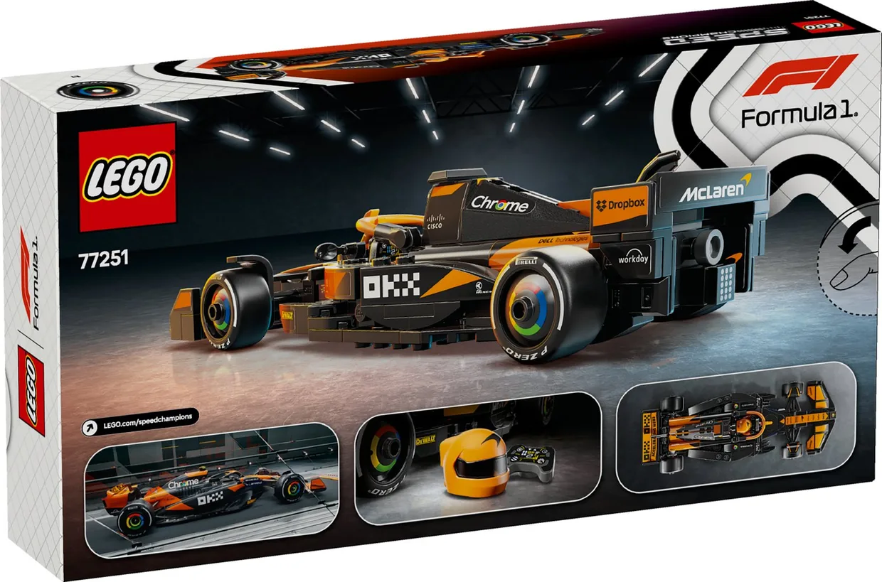 Конструктор LEGO Speed Champions Гоночный автомобиль McLaren F1 Team MCL38 (77251) — фото 10