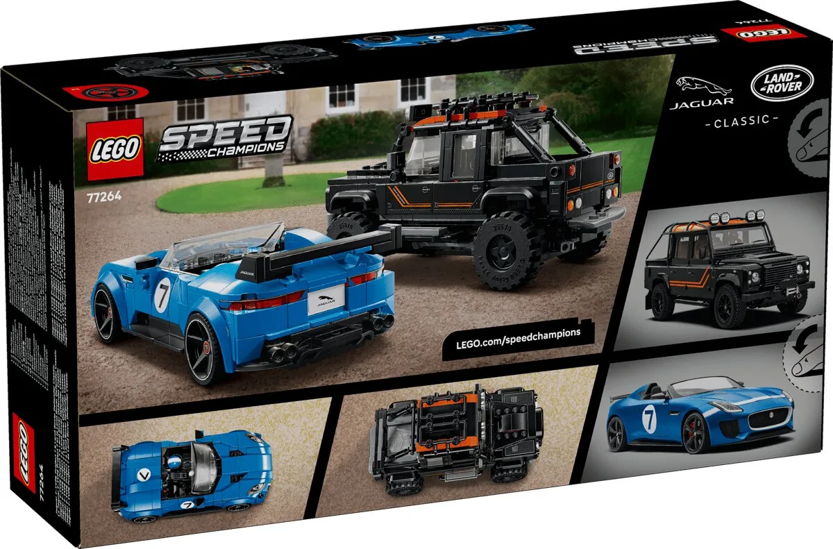 Конструктор LEGO Speed Champions Jaguar Project 7 и Land Rover Defender (77264) — фото 12