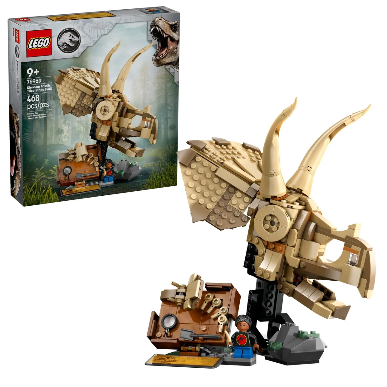 Конструктор LEGO Jurassic World Окаменелости динозавров: череп трицератопса (76969) — фото 7