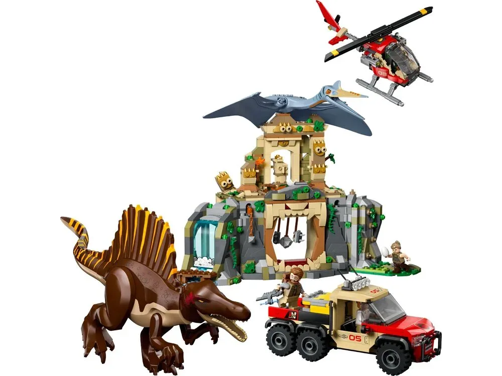 Конструктор LEGO Jurassic World Воздушная миссия со спинозавром и кетцалькоатлем (76976)
