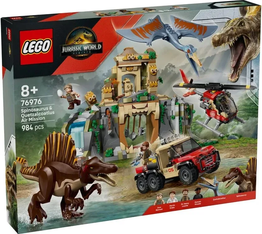 Конструктор LEGO Jurassic World Воздушная миссия со спинозавром и кетцалькоатлем (76976) — фото 8