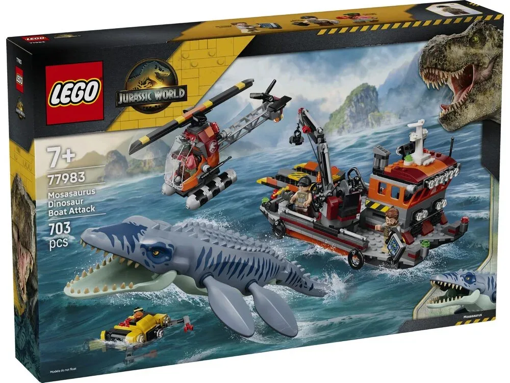 Конструктор LEGO Jurassic World Напад мозазавра на човен (77983) — фото 9