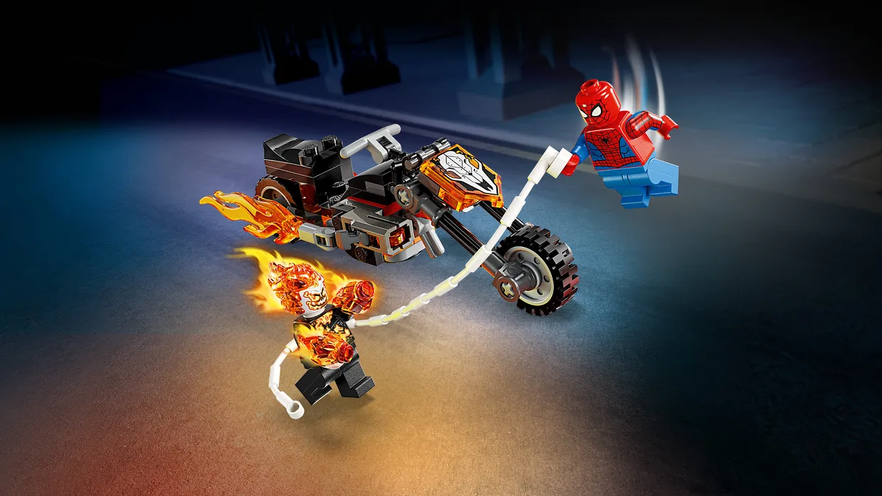 Конструктор LEGO Marvel Человек-паук против Призрачного гонщика на мотоцикле (76335) — фото 3
