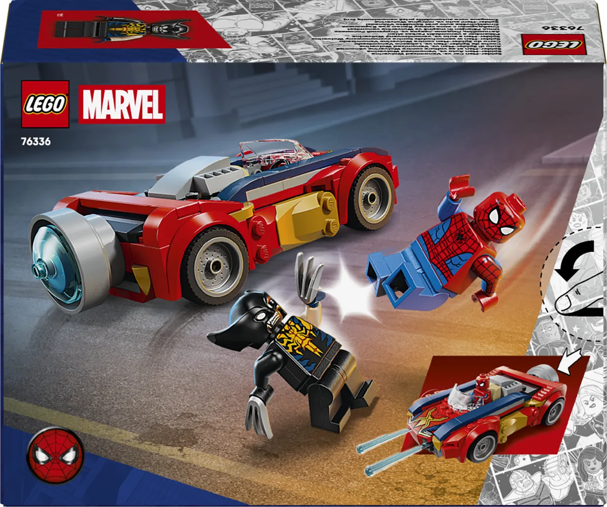 Конструктор LEGO Marvel Автомобиль Человека-паука против Веномизированного Росомахи (76336) — фото 8