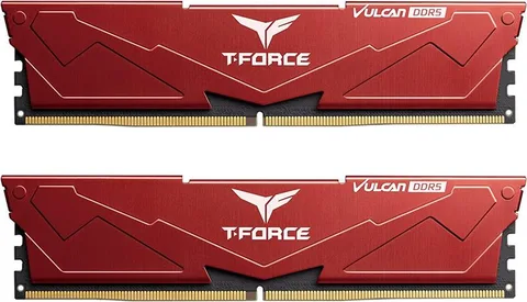 Оперативная память Team T-Force Vulcan DDR5 2x16GB/6000 Red (FLRD532G6000HC38GDC01)