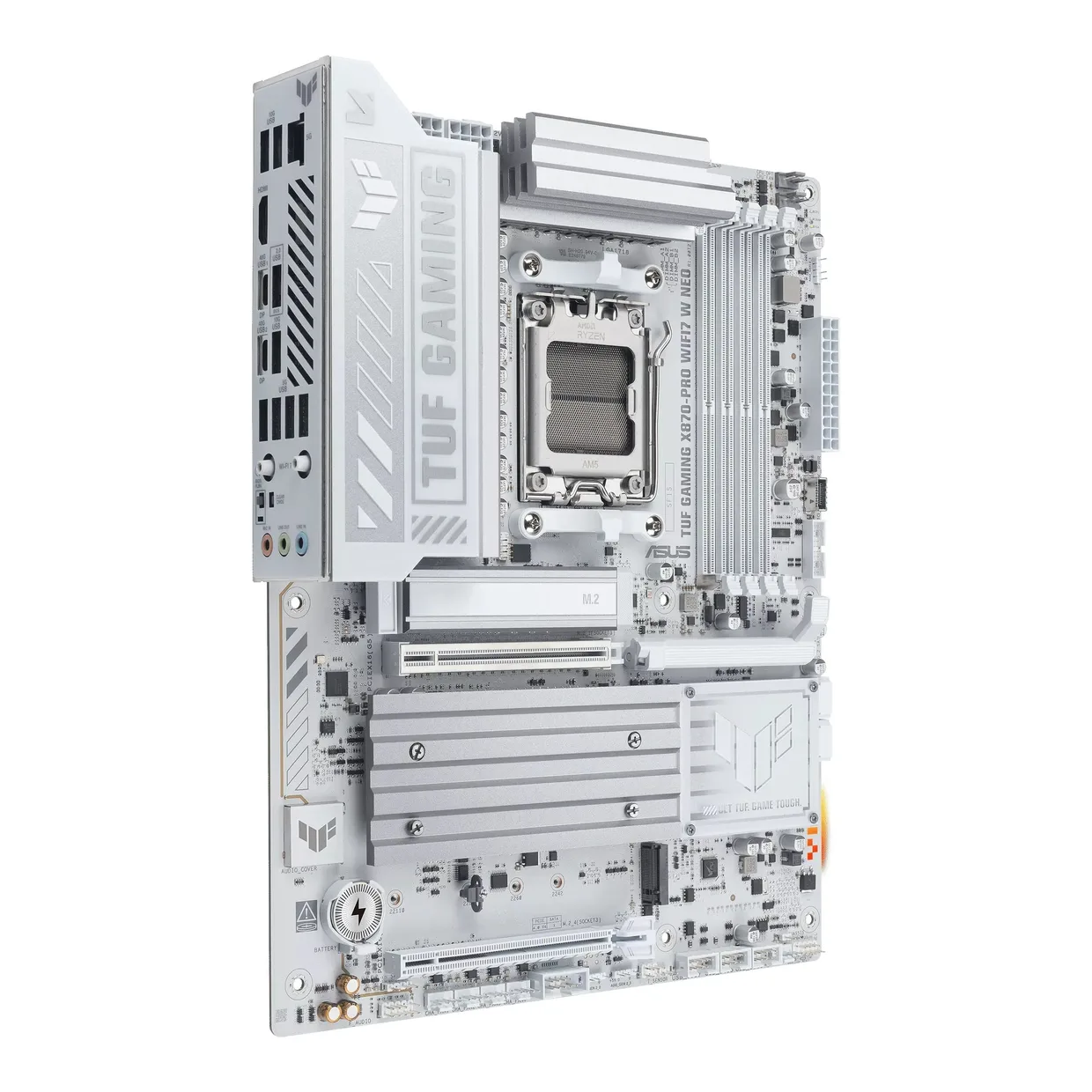 Материнская плата Asus TUF Gaming X870-Pro WiFi7 W NEO s-AM5 белый — фото 2