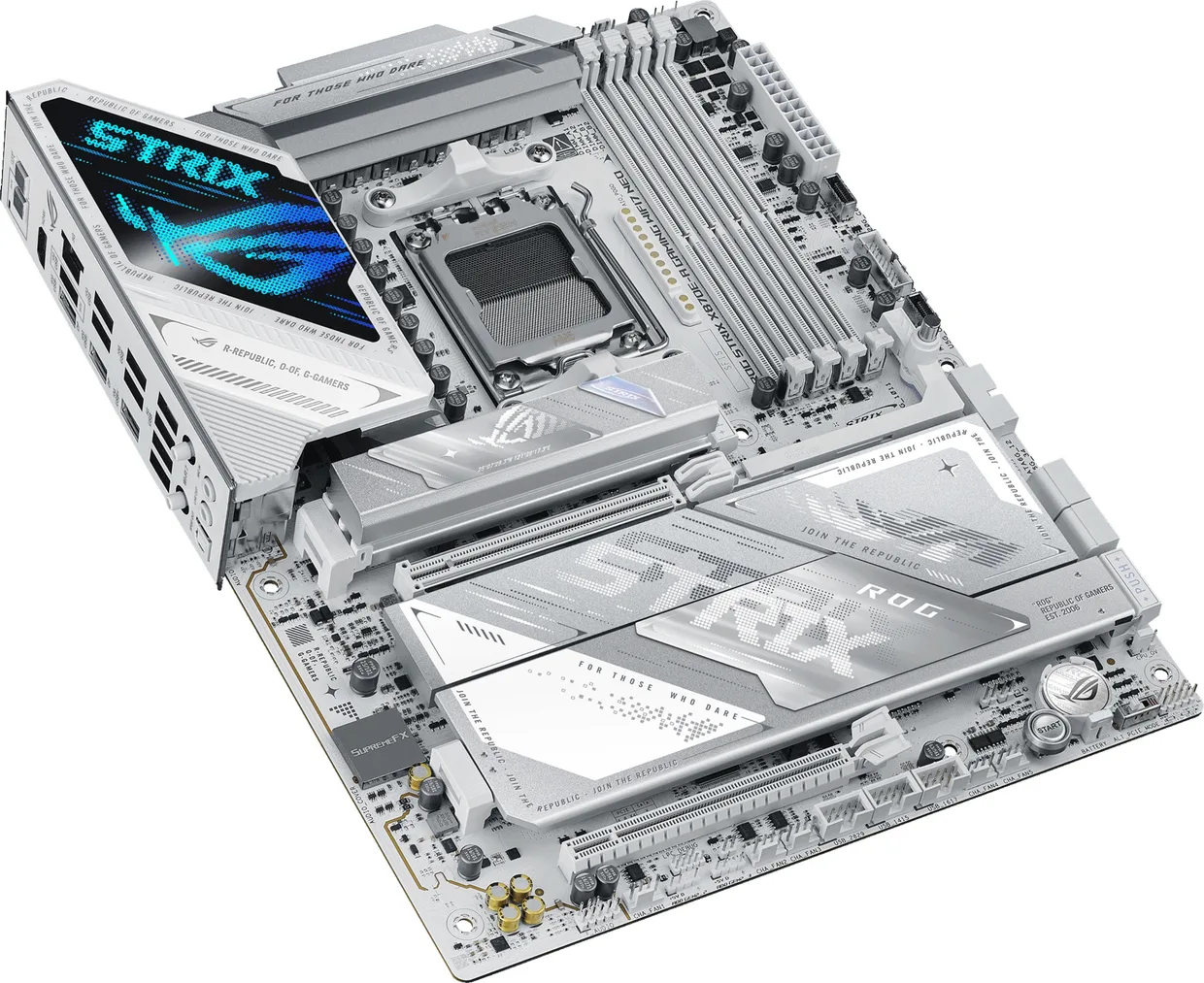 Материнська плата Asus ROG Strix X870E-A Gaming WiFi7 NEO s-AM5 білий — фото 4