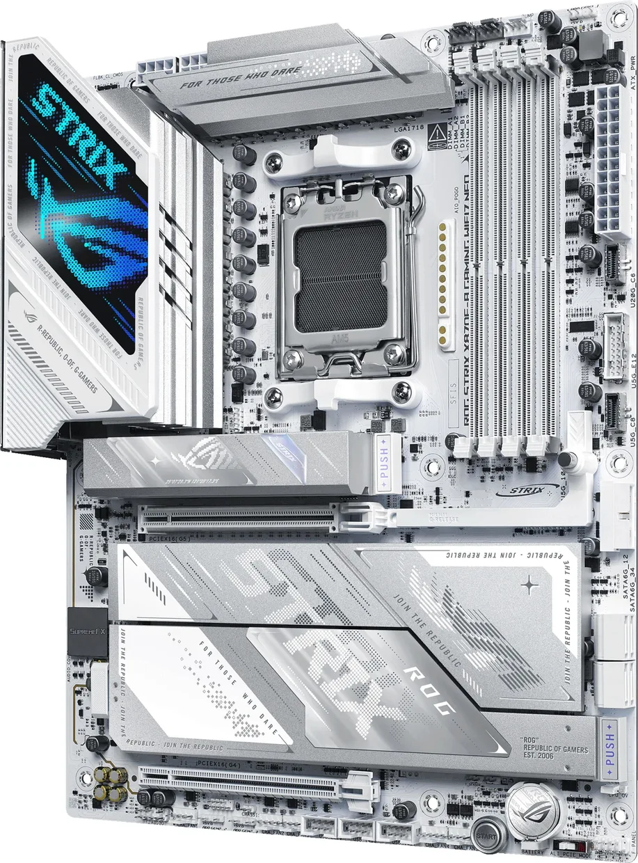 Материнська плата Asus ROG Strix X870E-A Gaming WiFi7 NEO s-AM5 білий — фото 5