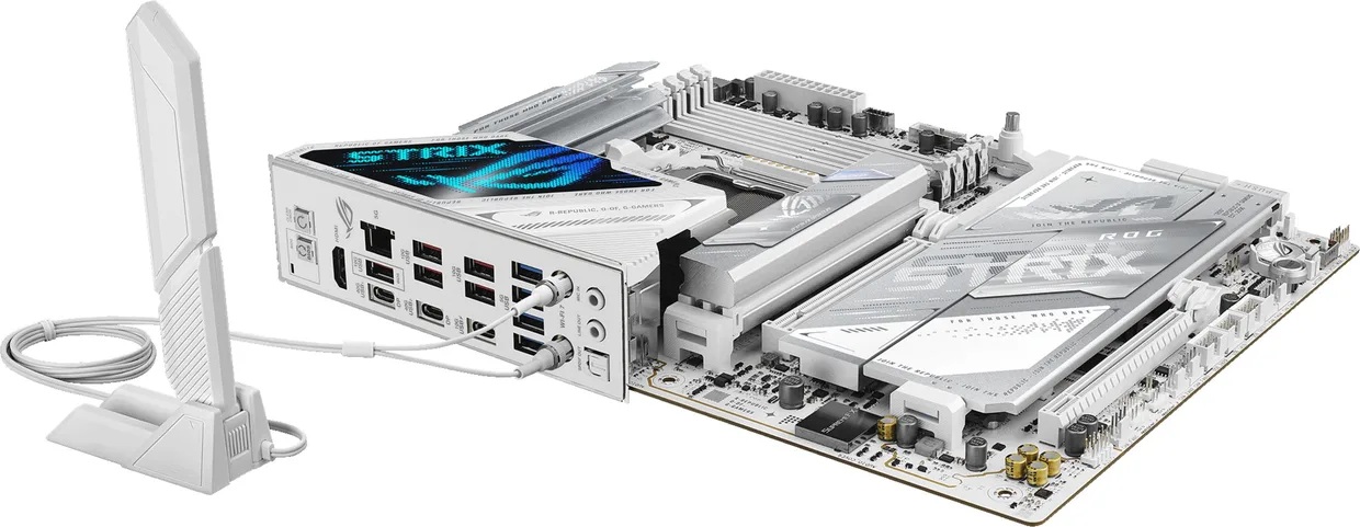 Материнська плата Asus ROG Strix X870E-A Gaming WiFi7 NEO s-AM5 білий — фото 9