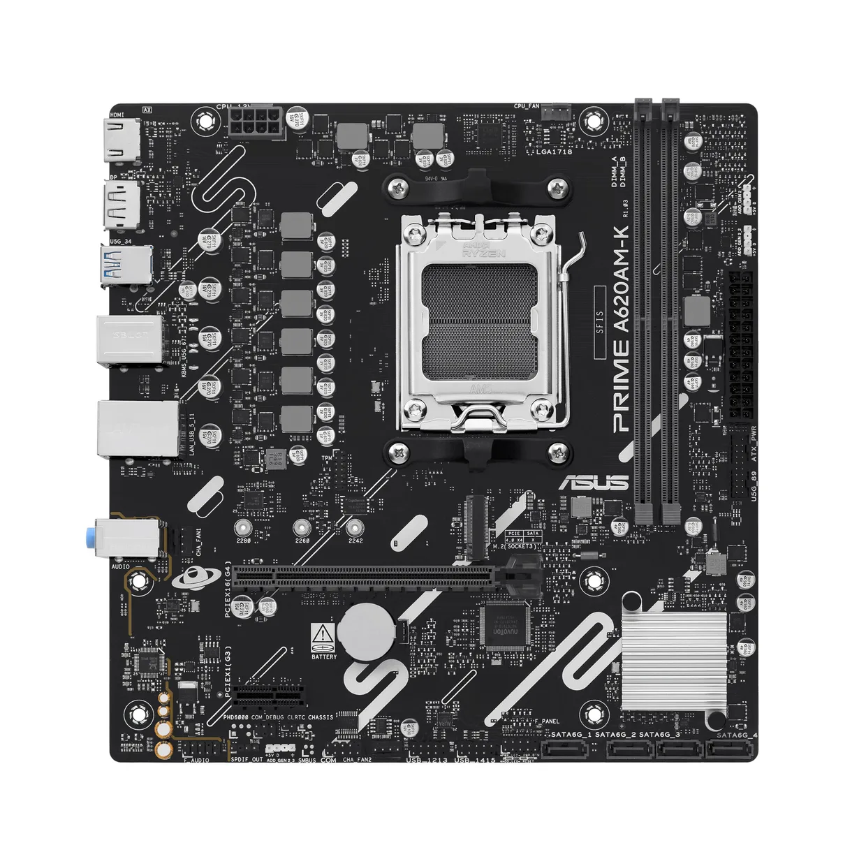 Материнская плата Asus Prime A620AM-K s-AM5
