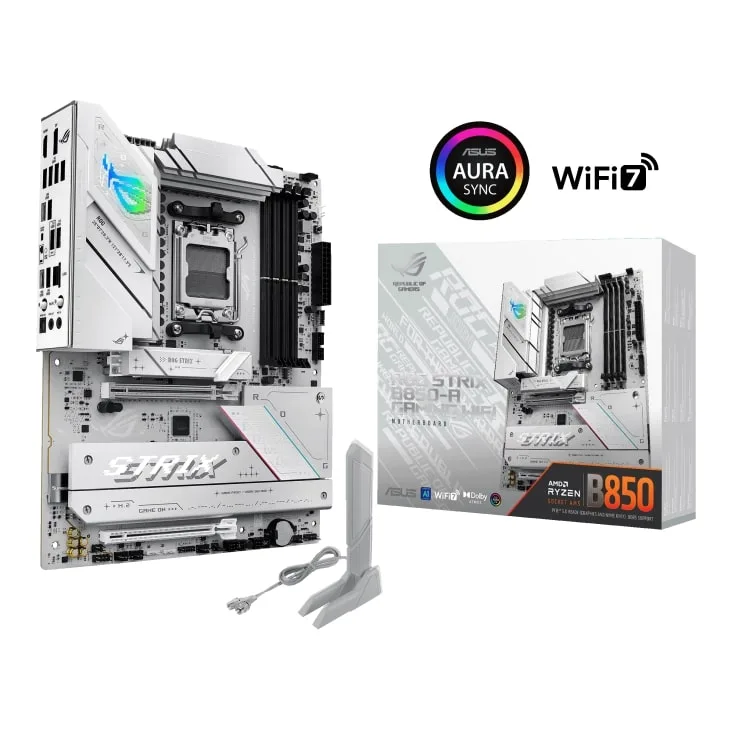 Материнская плата Asus ROG Strix B850-A Gaming WiFi s-AM5 белый — фото 12