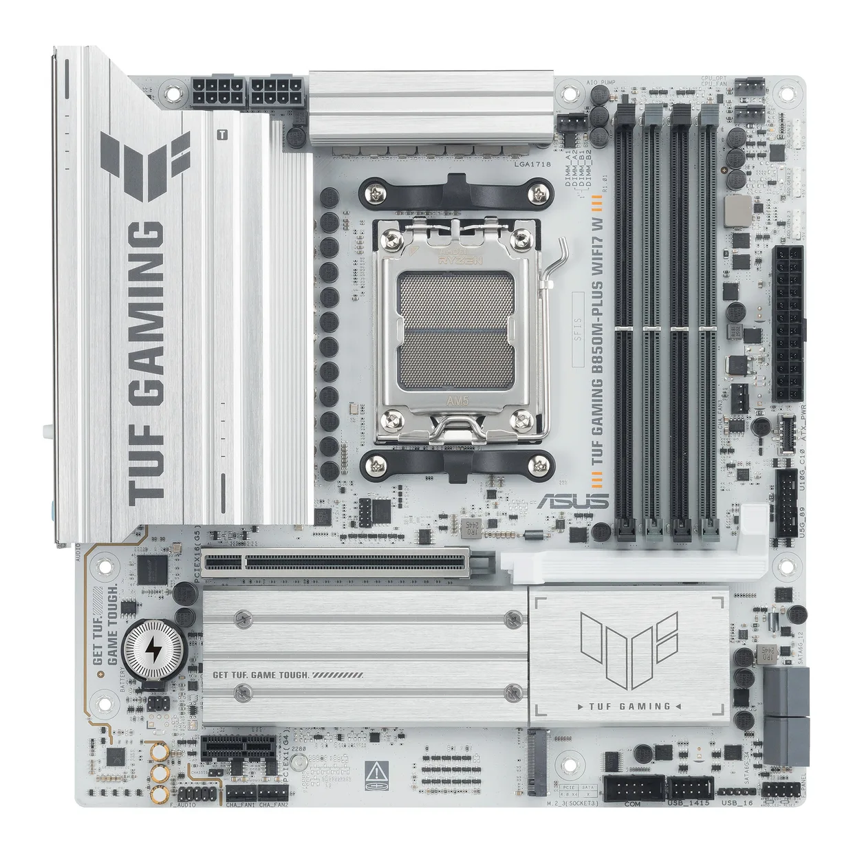 Материнська плата Asus TUF Gaming B850M-Plus WiFi7 W s-AM5 білий
