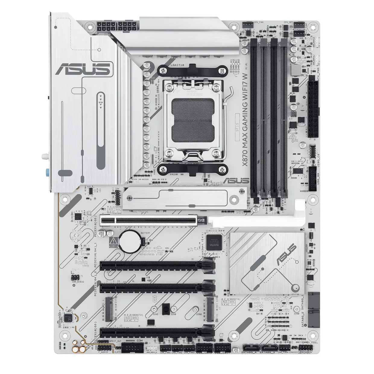 Материнская плата Asus X870 Max Gaming WiFi7 W s-AM5 белый