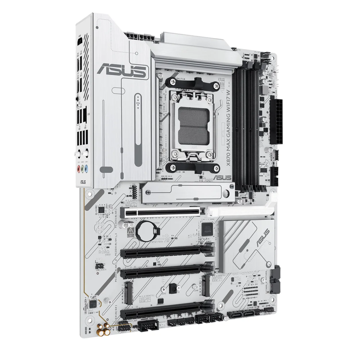 Материнская плата Asus X870 Max Gaming WiFi7 W s-AM5 белый — фото 2