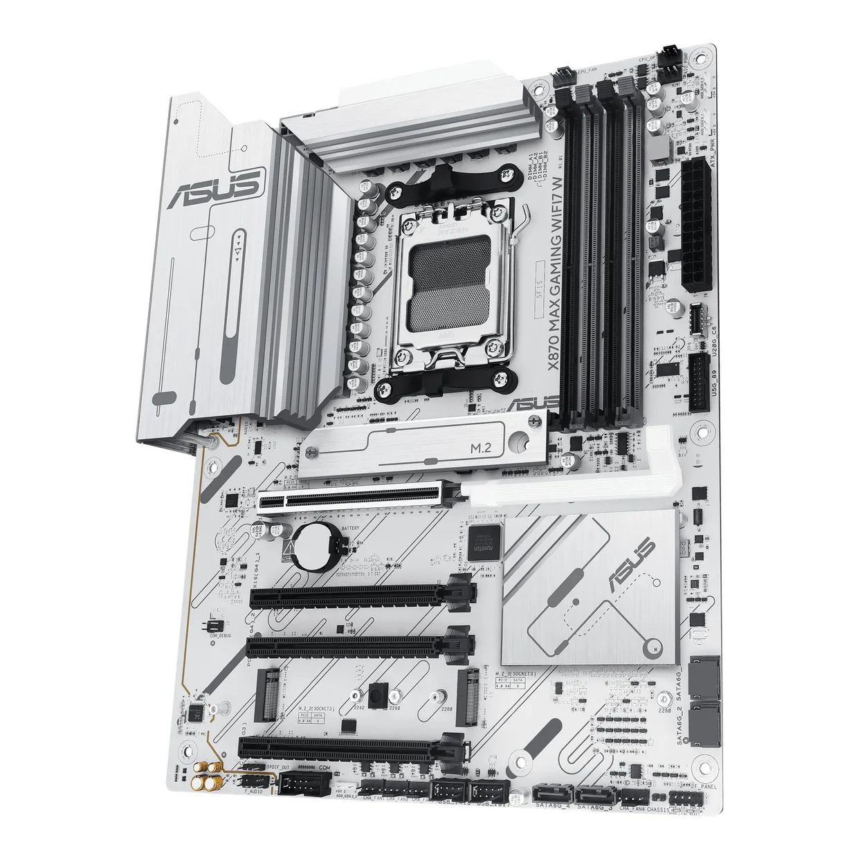 Материнская плата Asus X870 Max Gaming WiFi7 W s-AM5 белый — фото 4