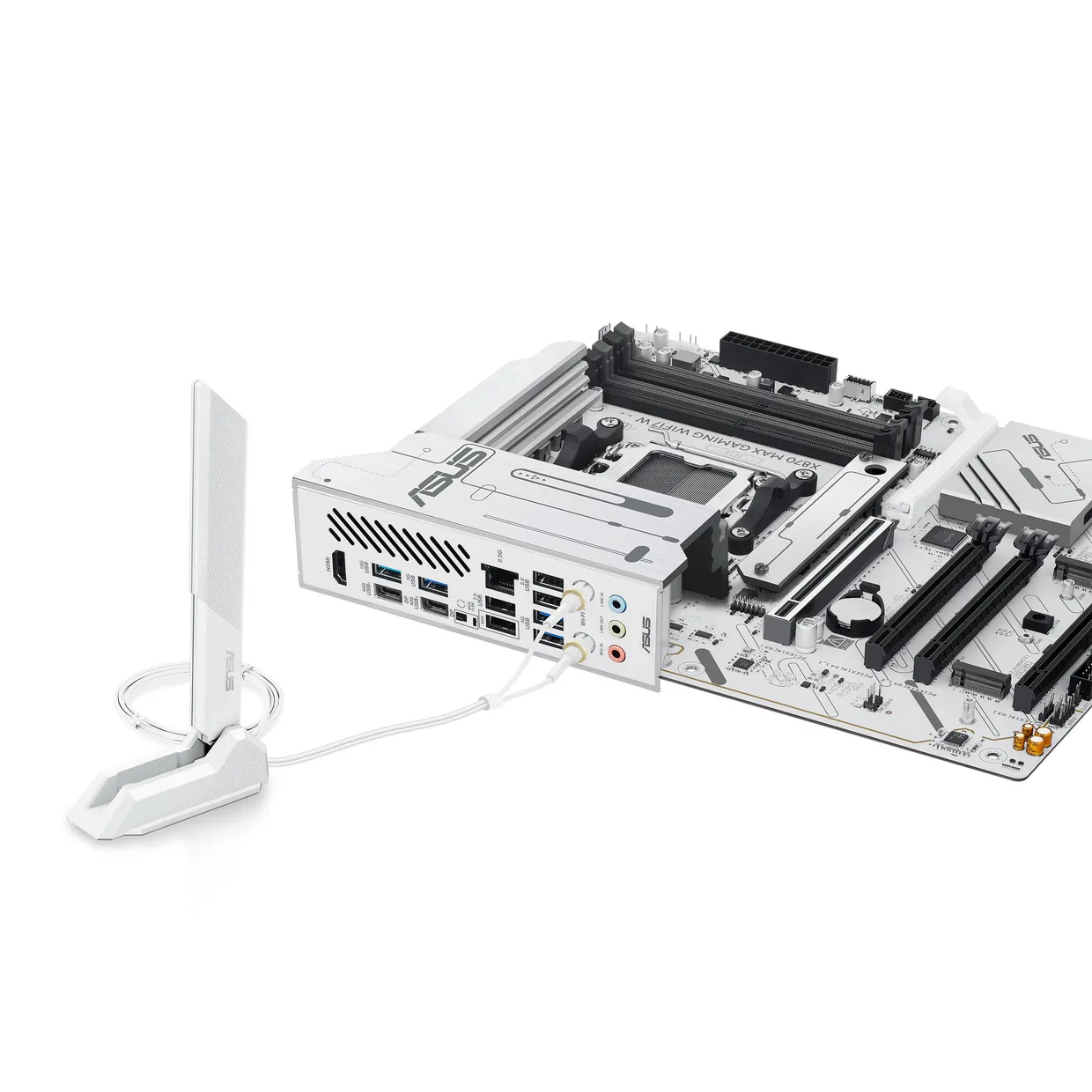 Материнская плата Asus X870 Max Gaming WiFi7 W s-AM5 белый — фото 6