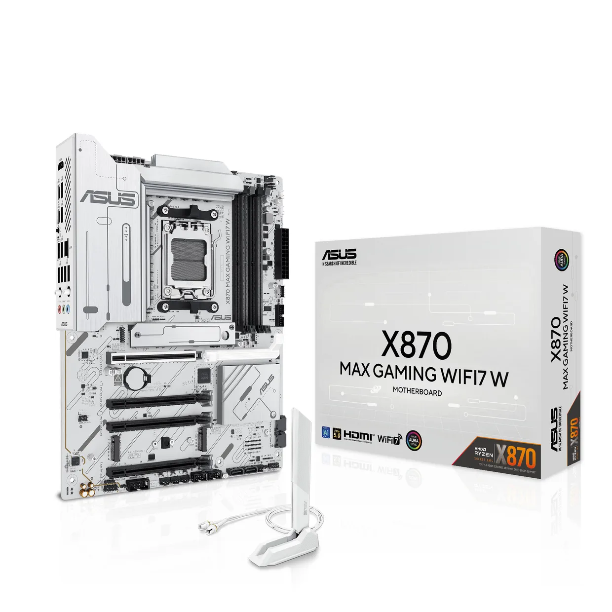 Материнская плата Asus X870 Max Gaming WiFi7 W s-AM5 белый — фото 9