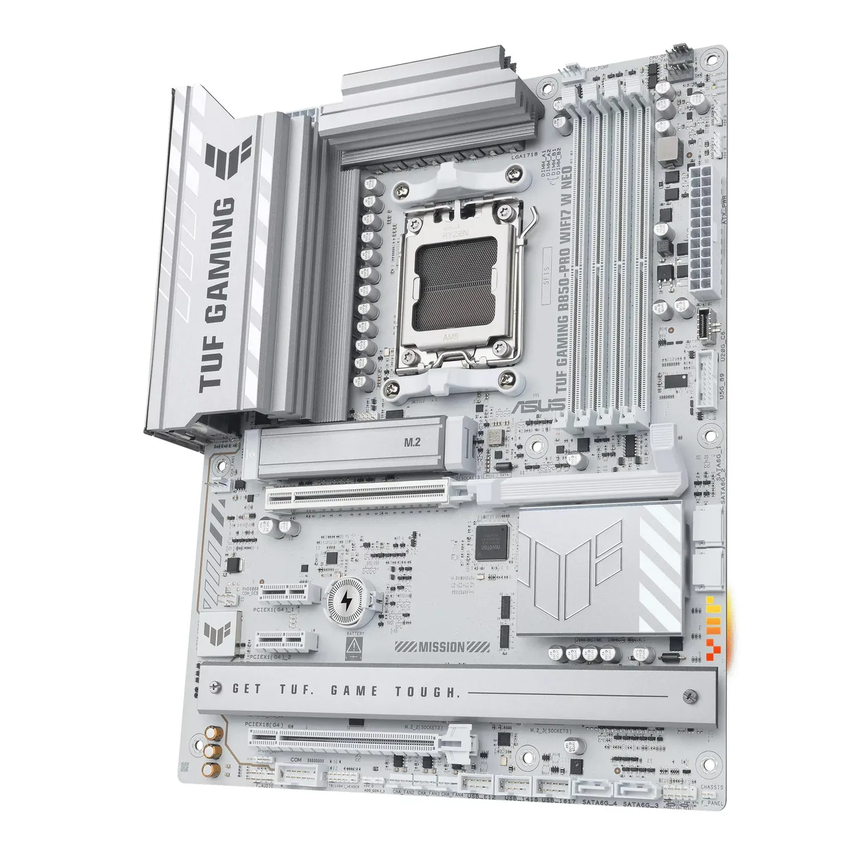 Материнська плата Asus TUF Gaming B850-Pro WiFi7 W Neo s-AM5 білий — фото 3