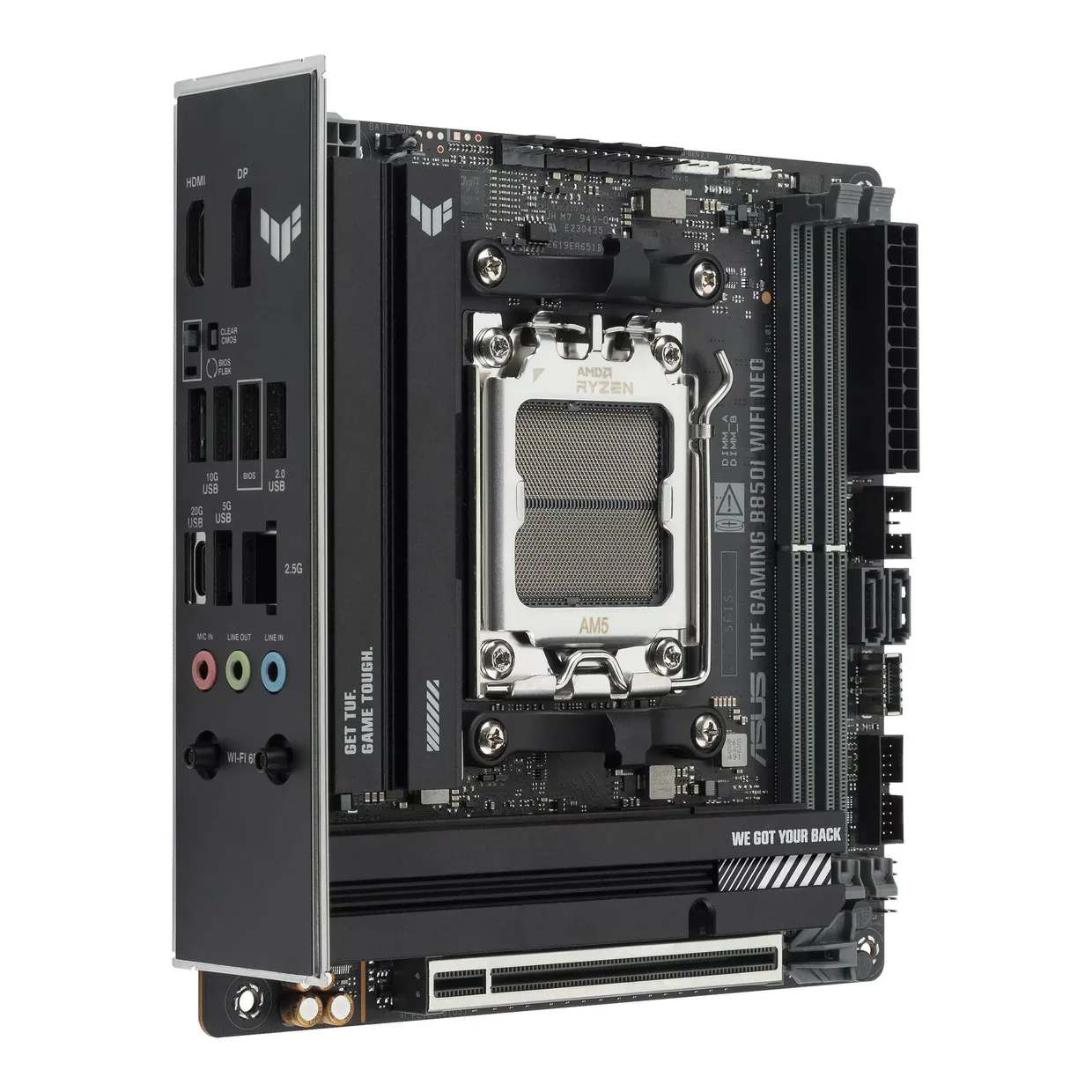 Материнська плата Asus TUF Gaming B850I WiFi Neo s-AM5 — фото 2