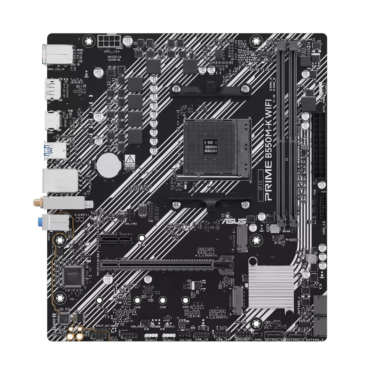 Материнская плата Asus Prime B550M-K WiFi s-AM4