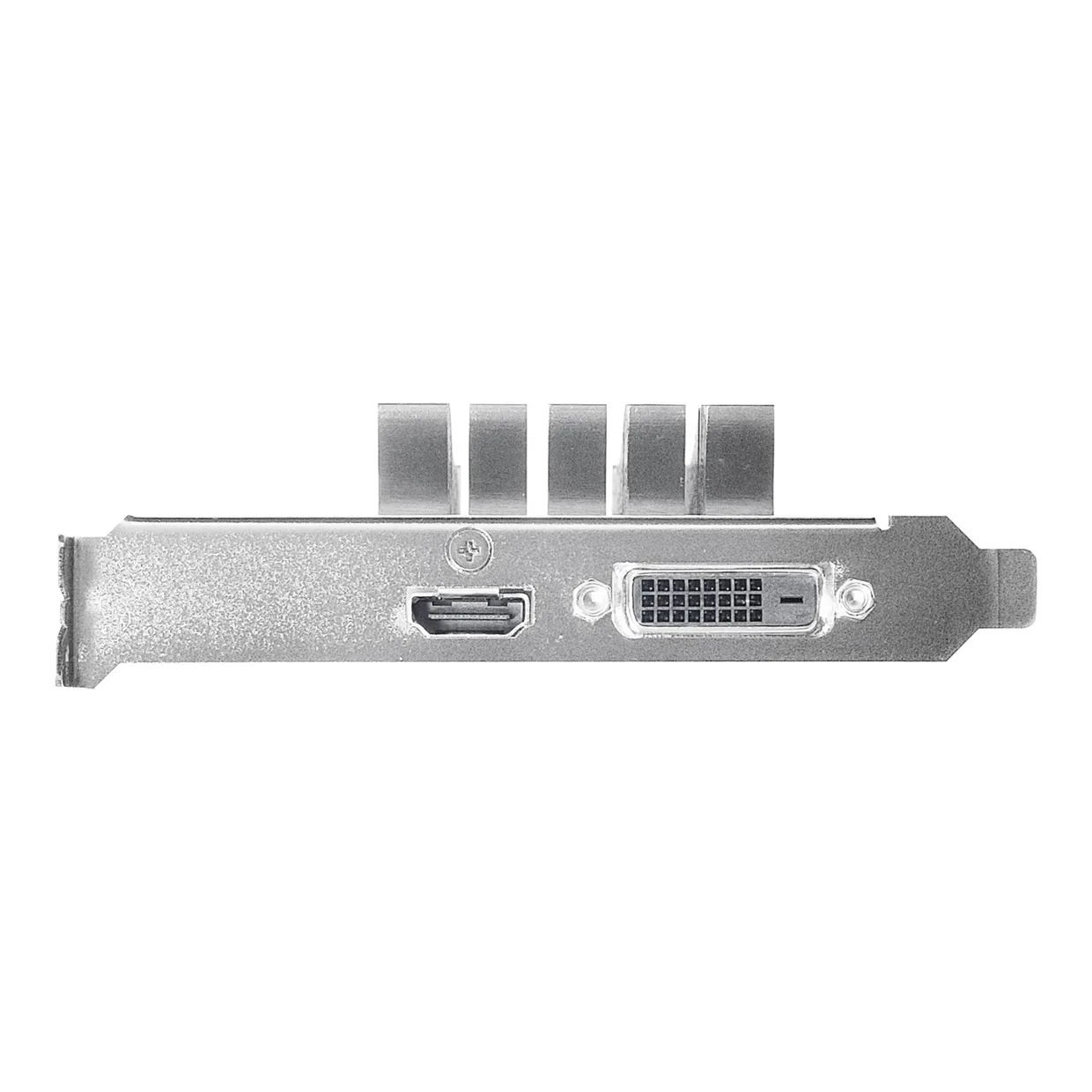 Интерфейсная планка видеокарты Asus GeForce GT 1030 с разъемами HDMI и DVI