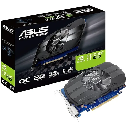 Видеокарта Asus GeForce GT 1030 2GB GDDR5 Phoenix OC (PH-GT1030-O2G)