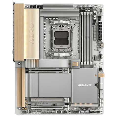 Материнская плата Gigabyte X870E Aero X3D Wood s-AM5 белый