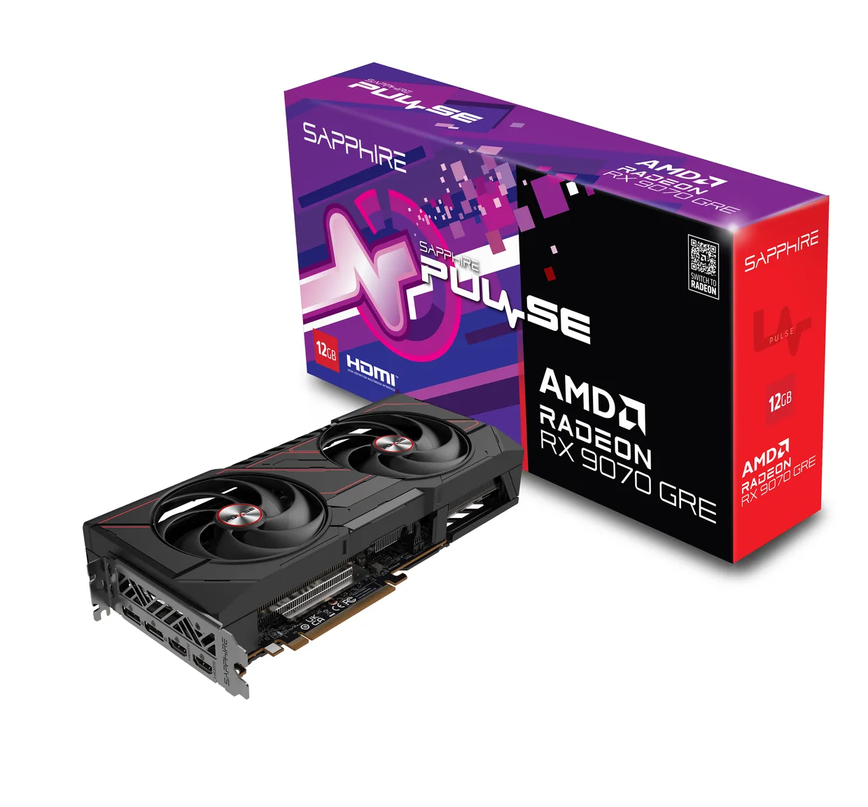 Відеокарта Sapphire Radeon RX 9070 GRE 12GB GDDR6 Pulse Gaming OC (11354-01-20G) — фото 6