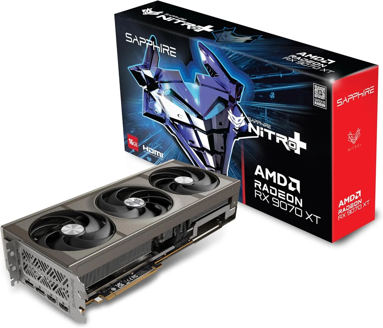 Відеокарта Sapphire Radeon RX 9070 XT 16GB GDDR6 Nitro+ Gaming OC (11348-01-20G) — фото 6