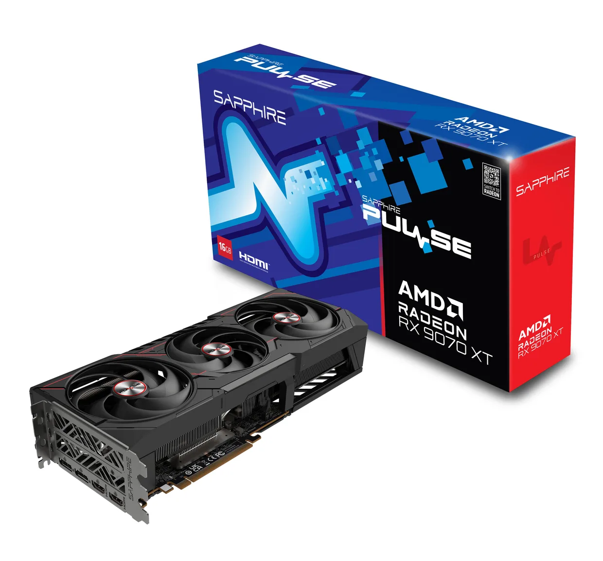 Відеокарта Sapphire Radeon RX 9070 XT 16GB GDDR6 Pulse Gaming OC (11348-03-20G) — фото 6
