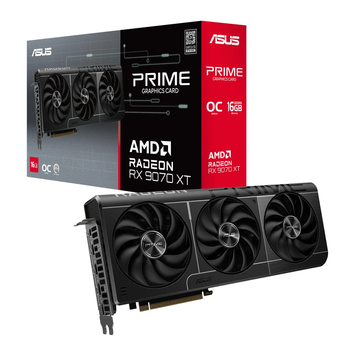 Відеокарта Asus Radeon RX 9070 XT 16GB GDDR6 Prime OC (PRIME-RX9070XT-O16G) — фото 11