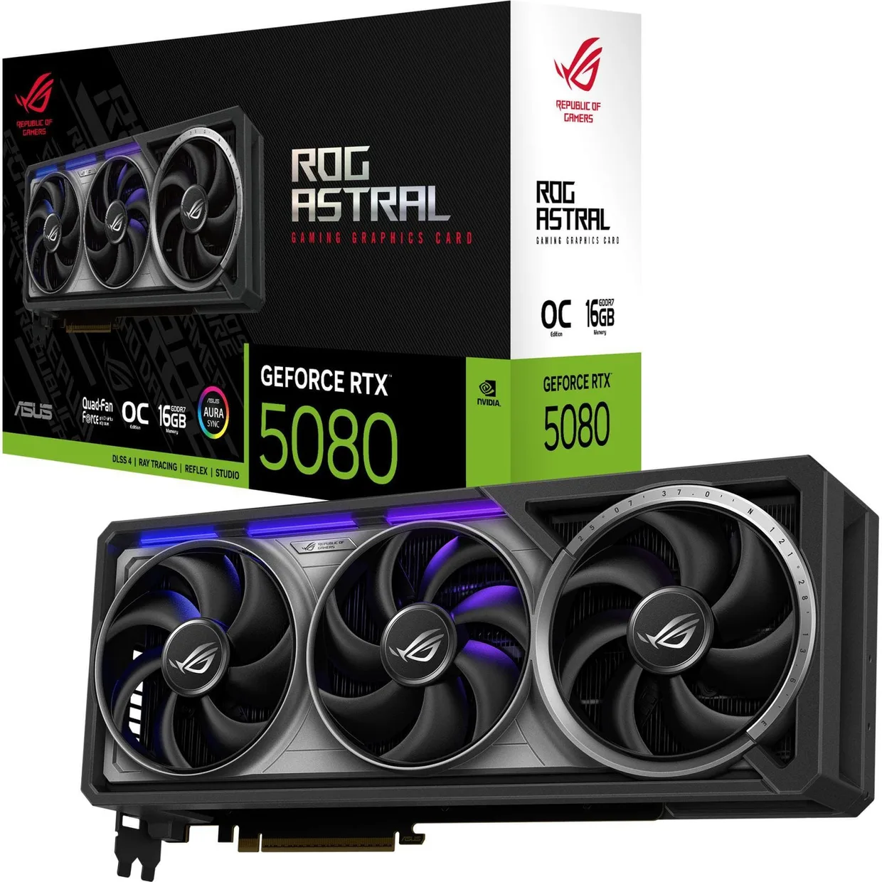 Видеокарта Asus GeForce RTX 5080 16GB GDDR7 ROG Astral OC (ROG-ASTRAL-RTX5080-O16G-GAMING) — фото 10