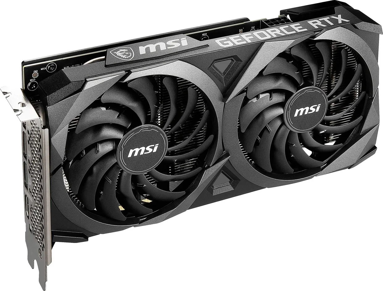 Відеокарта MSI GeForce RTX 3060 12GB GDDR6 Ventus 2X OC (GeForce RTX 3060 VENTUS 2X 12G OC) — фото 2