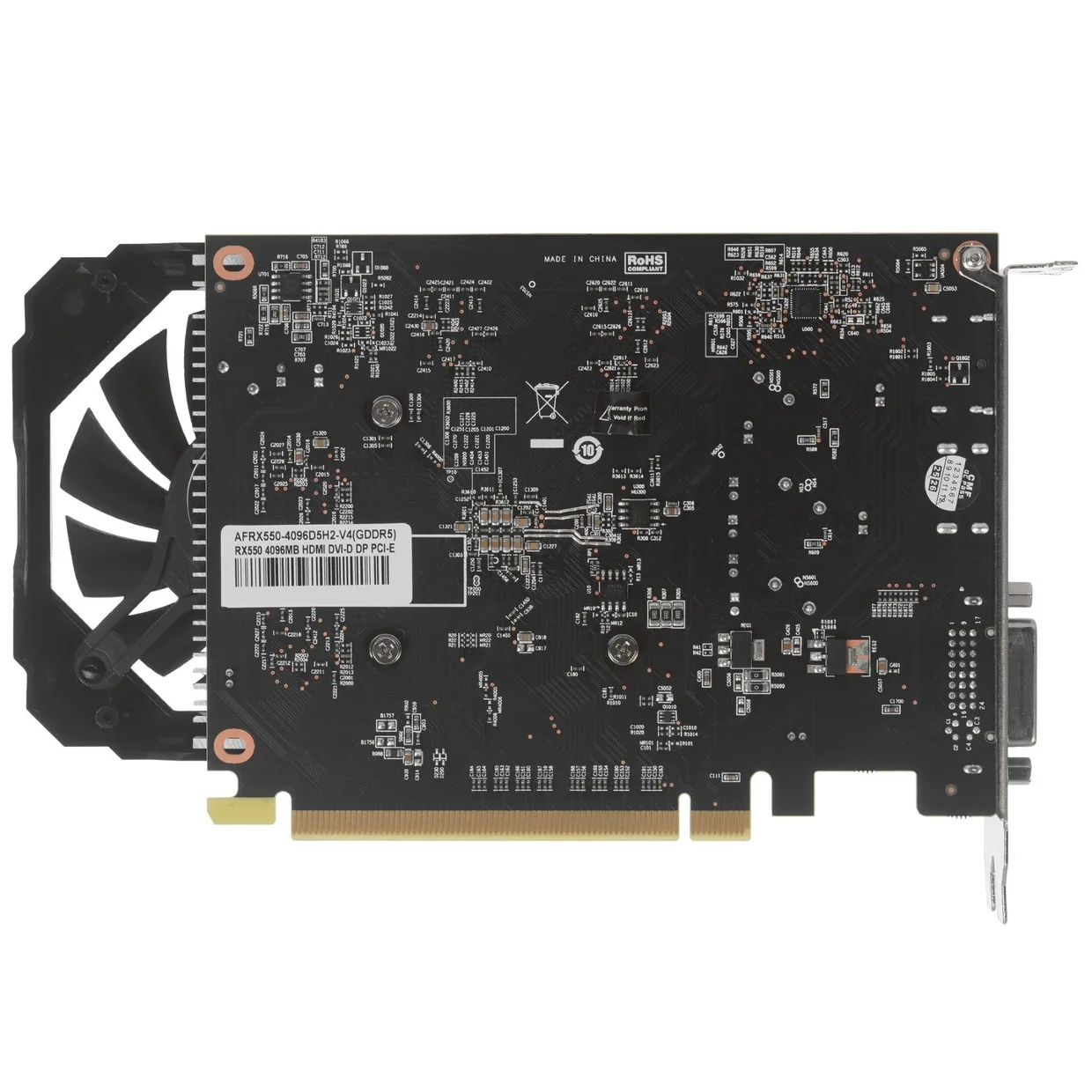 Відеокарта AFOX Radeon RX 550 4GB GDDR5 (AFRX550-4096D5H2-V4) — фото 6