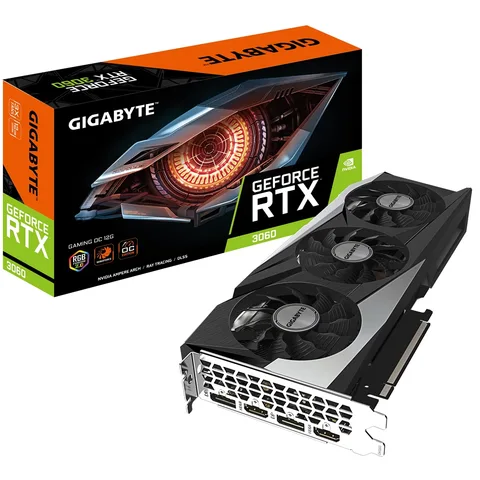 Видеокарта Gigabyte GeForce RTX 3060 12GB GDDR6 Gaming OC (GV-N3060GAMING OC-12GD 2.0) (LHR)