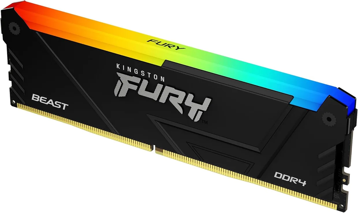 Оперативная память Kingston Fury Beast RGB DDR4 8GB/3200 Black (KF432C16BB2A/8) — фото 2