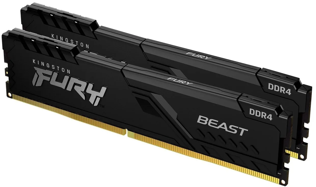 Оперативна пам'ять Kingston Fury Beast DDR4 2x8GB/3200 Black (KF432C16BBK2/16) — фото 5