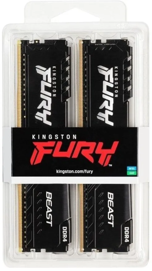 Оперативна пам'ять Kingston Fury Beast DDR4 2x8GB/3200 Black (KF432C16BBK2/16) — фото 7
