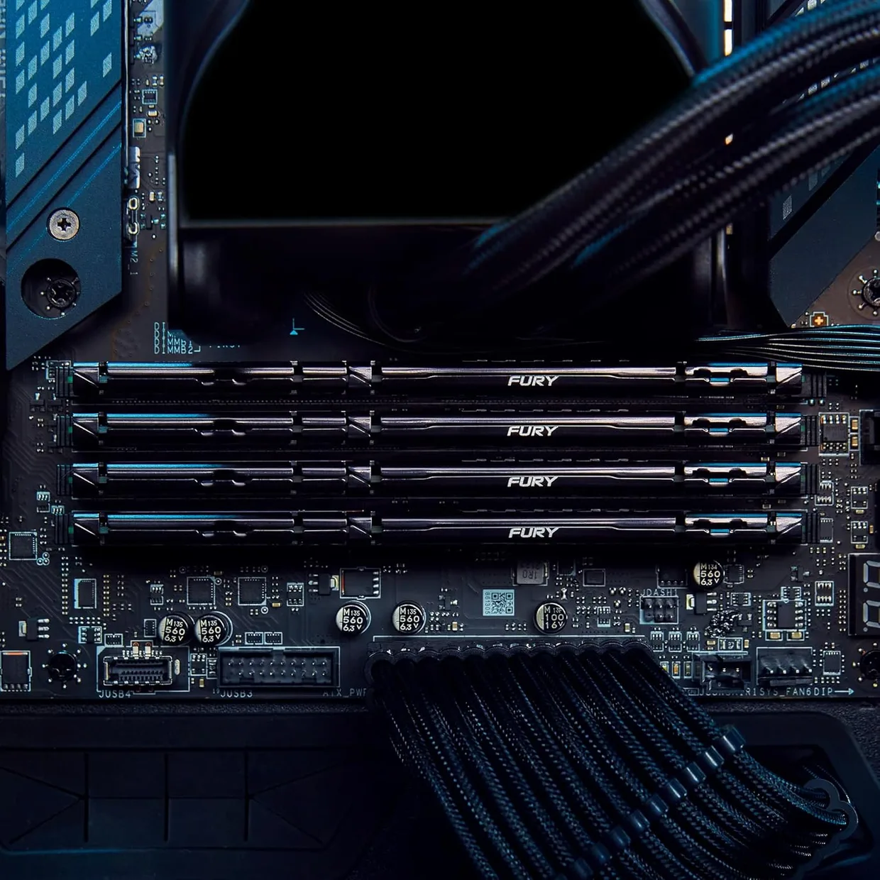 Оперативна пам'ять Kingston Fury Beast DDR5 8GB/6000 Black (KF560C36BBE-8) — фото 5