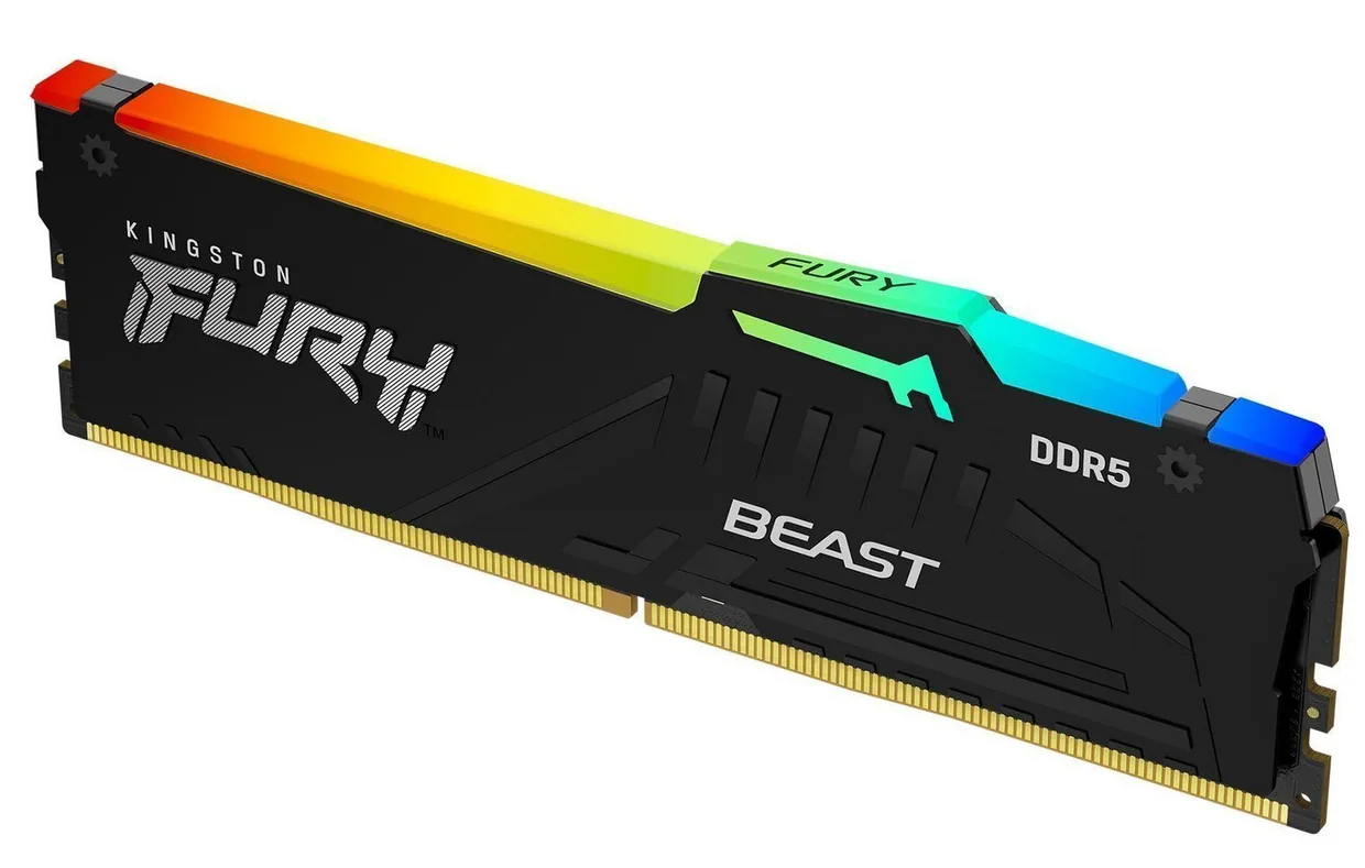 Оперативная память Kingston Fury Beast RGB DDR5 32GB/5600 Black (KF556C36BBE2A-32) — фото 2