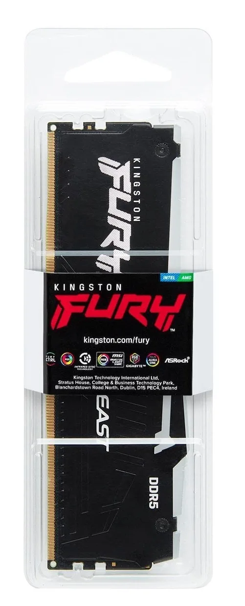 Оперативная память Kingston Fury Beast RGB DDR5 32GB/5600 Black (KF556C36BBE2A-32) — фото 5