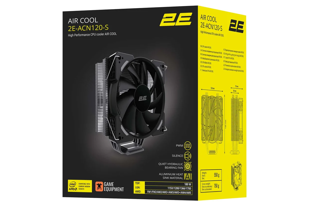 Кулер для процессора 2E Gaming Air Cool ACN120-S — фото 6